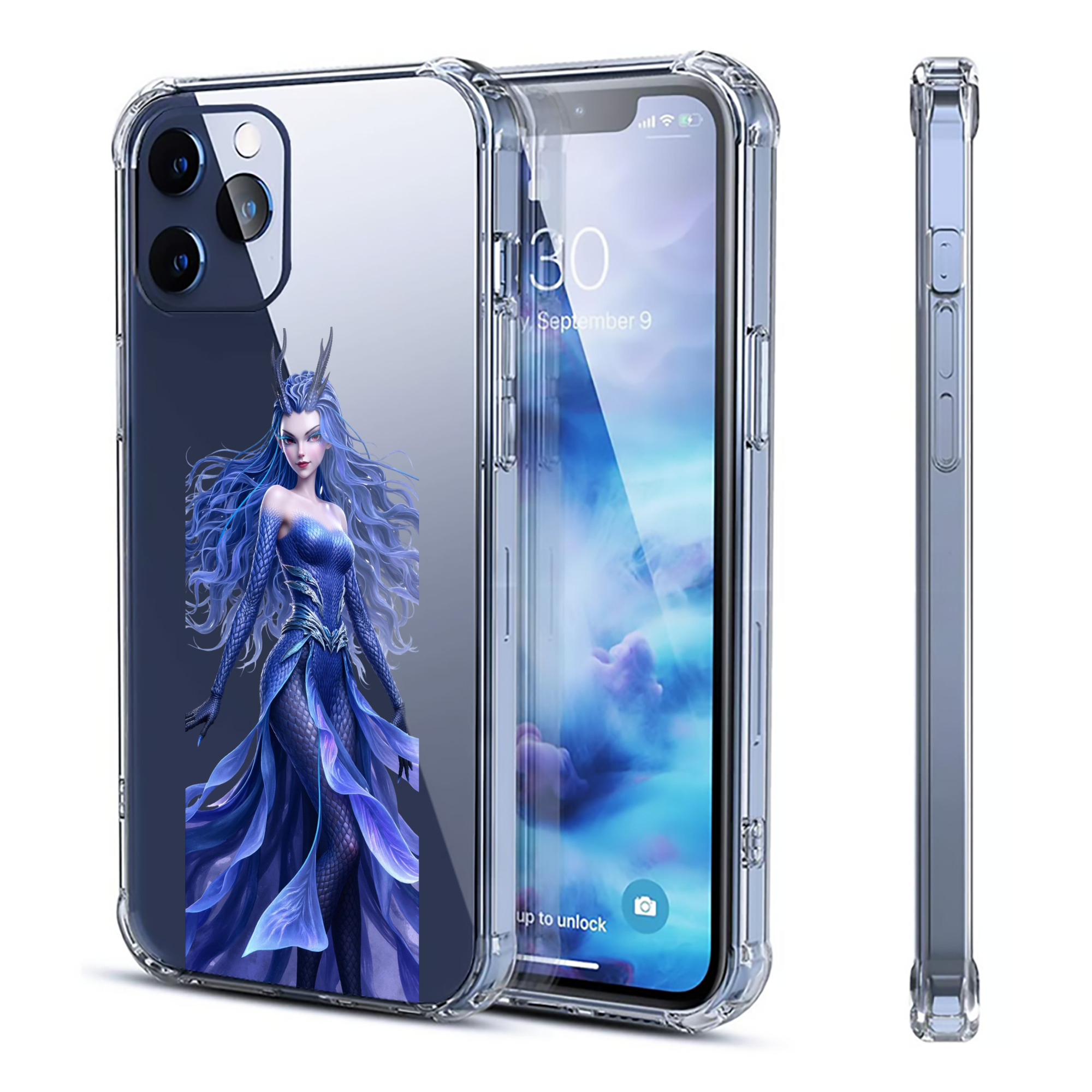 （画像用） Ne Zha 2 ナタ 魔童の大暴れ 【iPhone 12シリーズ対応】透明スマホケース（クリアソフトケース）